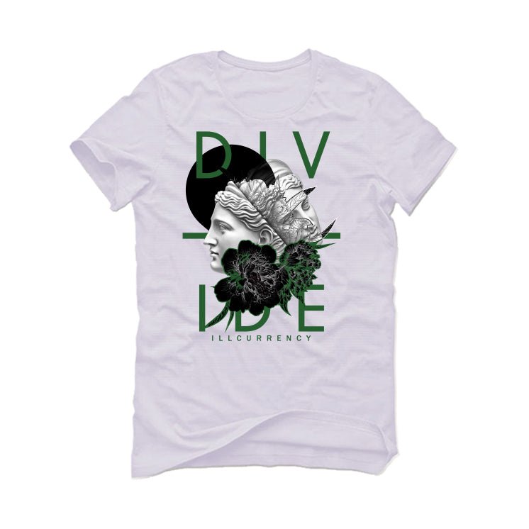 Nike Dunk Low Satin Green - White T-Shirt (Divide)