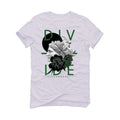 Nike Dunk Low Satin Green - White T-Shirt (Divide)