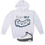 Air Jordan 9 Flint Grey Matching T-Shirt, Sweatshirts & Hoodies White T-Shirt (Kicks stay fresh)| illcurrency
