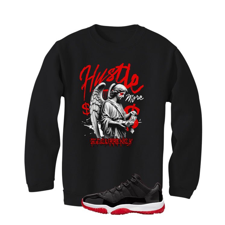 Air Jordan 11 Low Bred Black T-Shirt (Hustle More)| illcurrency