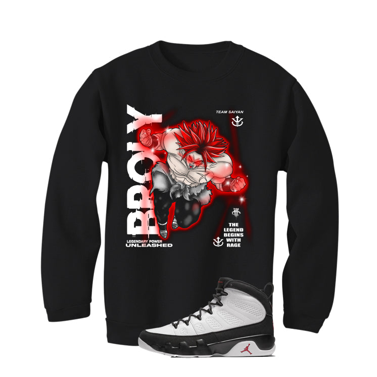 Air Jordan 9 OG Space Jam Matching T-Shirt Black T-Shirt (Broly)| illcurrency