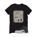 Air Jordan 12 Black/Wolf Grey Black T-Shirt (Cut from a different cloth)| illcurrency