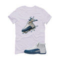 Air Jordan 12 French Blue White T-Shirt (Splash Shoe)| illcurrency