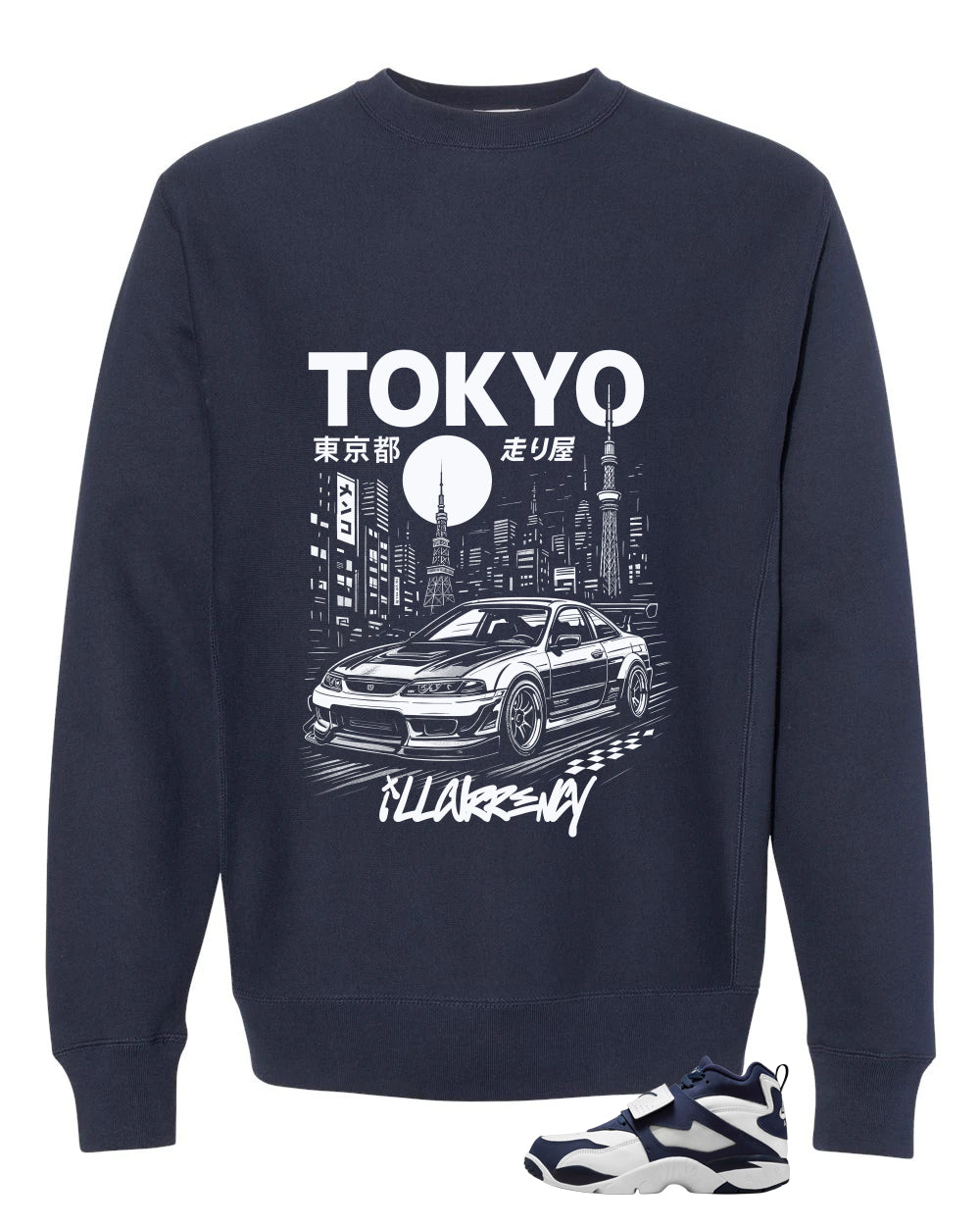 Nike Air Diamond Turf Cowboys Matching T-Shirt, Sweatshirts & Hoodies Navy Blue T-Shirt (Tokyo Drift)| illcurrency