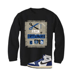 Air Jordan 1 Rare Air Deep Royal Blue Black T-Shirt (Cut from a different cloth)| illcurrency