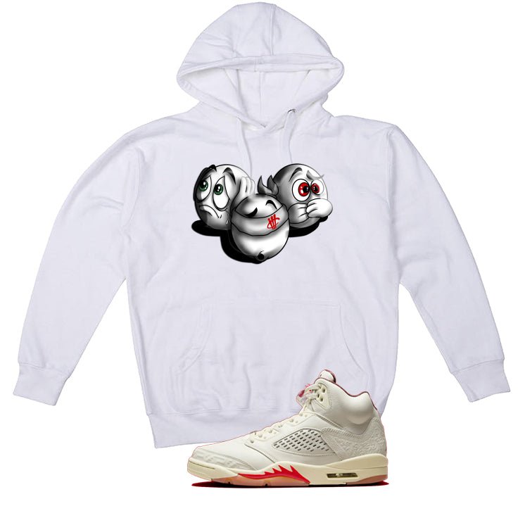 Air Jordan 5 El Grito White T-Shirt (SEE NO EVIL)| illcurrency