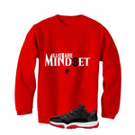 Air Jordan 11 Low Bred Red T-Shirt (Millionaire Mindset)| illcurrency