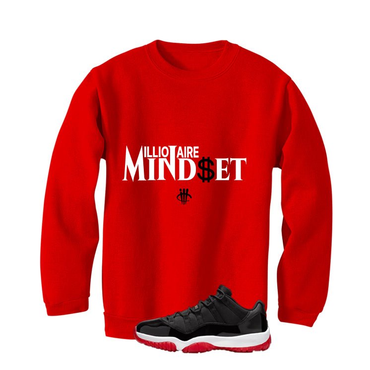 Air Jordan 11 Low Bred Red T-Shirt (Millionaire Mindset)| illcurrency