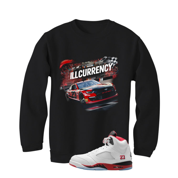 Fire Red Black Tongue Black Sweatshirt (Raceway)
