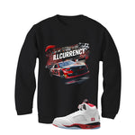 Fire Red Black Tongue Black Sweatshirt (Raceway)