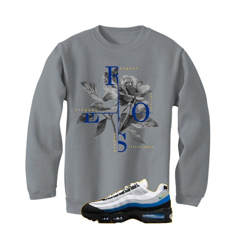 Nike Air Max 95 Big Bubble Wolverine Matching T-Shirt, Sweatshirts, & Hoodies Grey T-Shirt (Roses)| illcurrency
