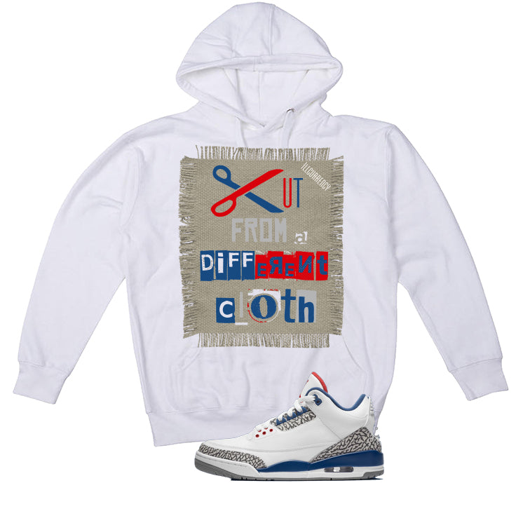 Air Jordan 3 True Blue Matching T-Shirt White T-Shirt (Cut from a different cloth)| illcurrency