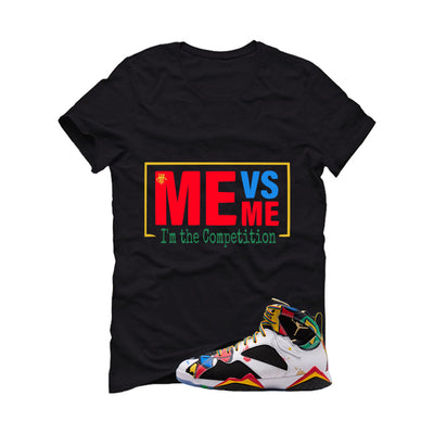Air Jordan 7 Miro Matching T-Shirt Black T-Shirt (Me Vs Me)| illcurrency