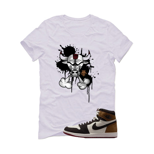 Air Jordan 1 High OG Love The Game Matching T-Shirt White T-Shirt (Iron Bull)| illcurrency