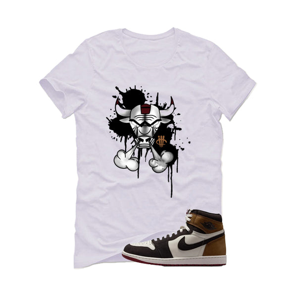Air Jordan 1 High OG Love The Game Matching T-Shirt White T-Shirt (Iron Bull)| illcurrency