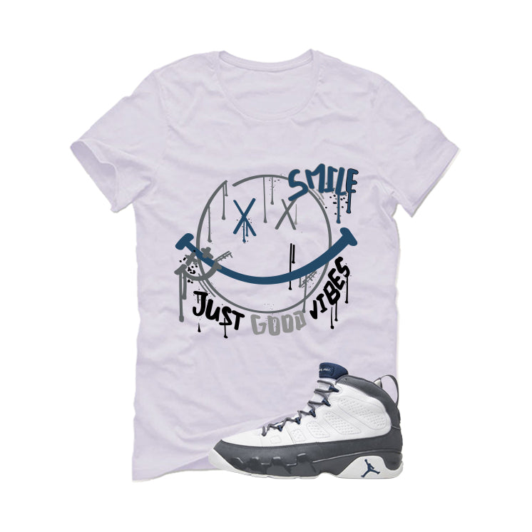 Air Jordan 9 Flint Grey Matching T-Shirt, Sweatshirts & Hoodies White T-Shirt (Smile)| illcurrency