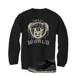 A Ma Maniere x Air Jordan 3 Black Black T-Shirt (Toxic World)| illcurrency