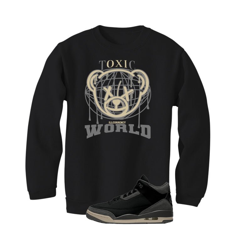 A Ma Maniere x Air Jordan 3 Black Black T-Shirt (Toxic World)| illcurrency