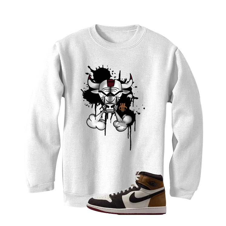 Air Jordan 1 High OG Love The Game Matching T-Shirt White T-Shirt (Iron Bull)| illcurrency