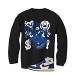 Air Jordan 1 Rare Air Deep Royal Blue Black T-Shirt (The Vision)| illcurrency