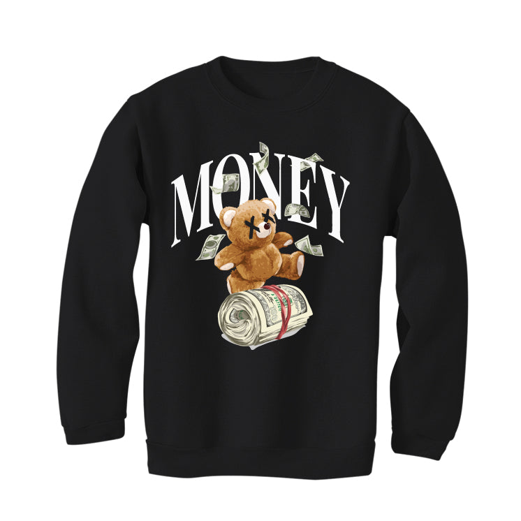 Air Jordan 4 Black Cat Matching T-Shirt, Sweatshirts & Hoodies Black T-Shirt (Money Bear)| illcurrency
