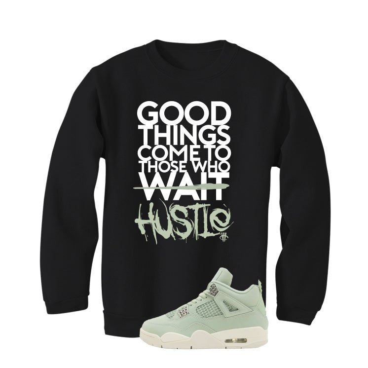 Air Jordan 4 WMNS Seafoam Black T-Shirt (Good Things)| illcurrency
