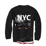 Air Jordan 11 Low Bred Black T-Shirt (City Never Sleeps)| illcurrency