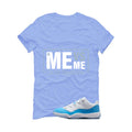 Air Jordan 11 Low University Blue Matching T-Shirt, Sweatshirts & Hoodies Carolina Blue T-Shirt (Me Vs Me)| illcurrency