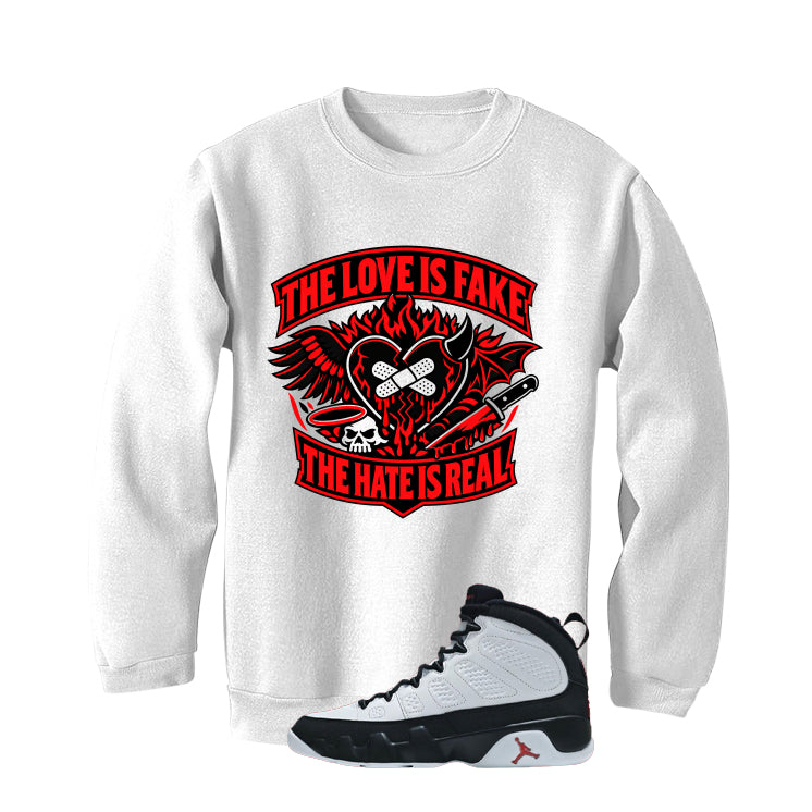 Air Jordan 9 OG Space Jam Matching T-Shirt The Love is fake