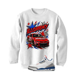 Air Jordan 3 True Blue Matching T-Shirt White T-Shirt (illcurrency Racing)| illcurrency