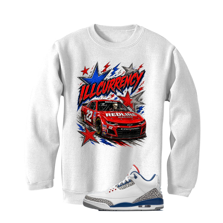 Air Jordan 3 True Blue Matching T-Shirt White T-Shirt (illcurrency Racing)| illcurrency