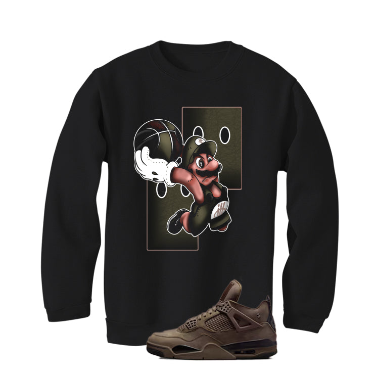 A Ma Maniere x Air Jordan 4 Dark Mocha Matching T-Shirt, Sweatshirts & Hoodies Black T-Shirt (Mario Ball)| illcurrency