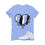 Air Jordan 12 Melo Carolina Blue T-Shirt (Heart)| illcurrency