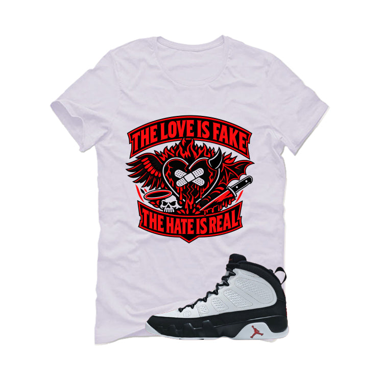 Air Jordan 9 OG Space Jam Matching T-Shirt The Love is fake