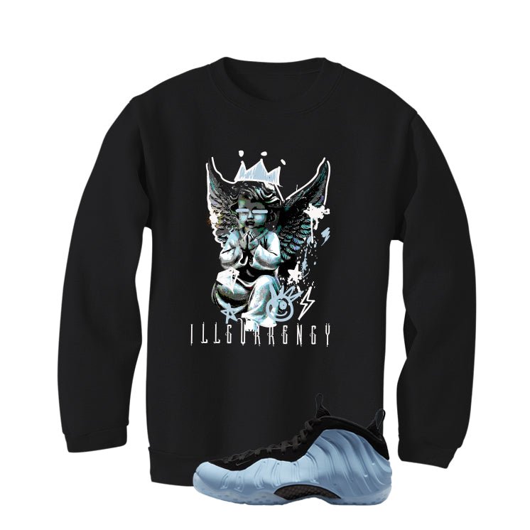 Nike Air Foamposite One Psychic Blue Black T-Shirt (Graffiti Angel)| illcurrency