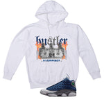 Air Jordan 13 Flint White T-Shirt (See No Evil Hustler)| illcurrency