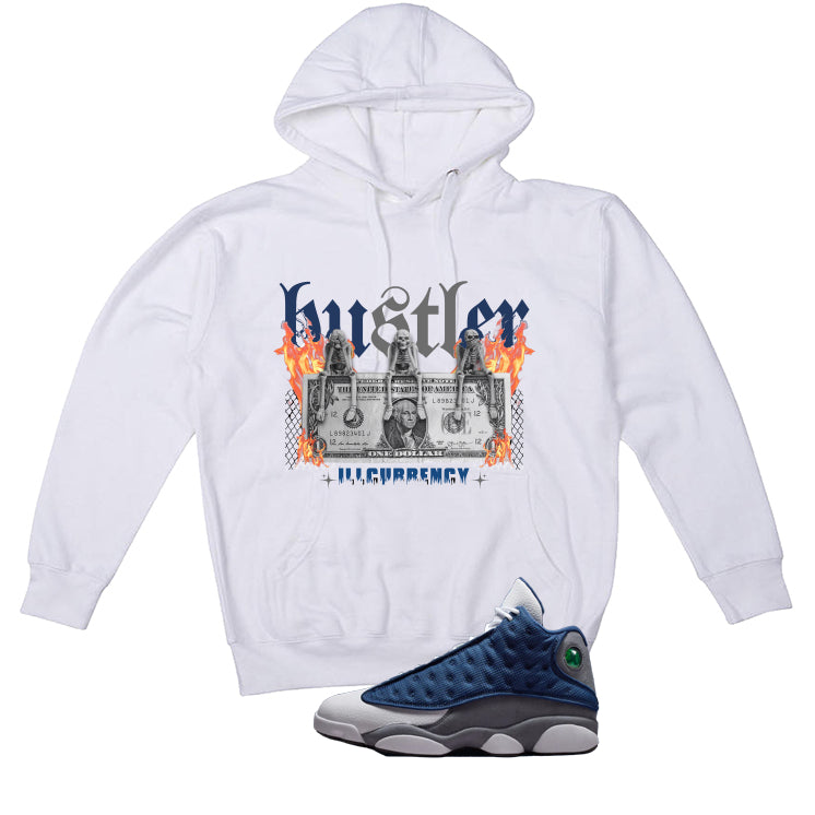 Air Jordan 13 Flint White T-Shirt (See No Evil Hustler)| illcurrency