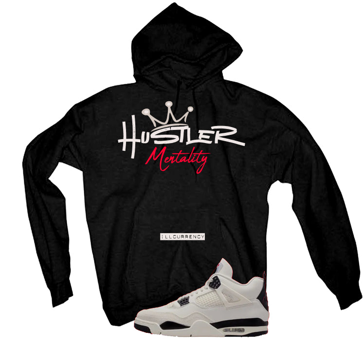 Air Jordan 4 Flight Club Matching T-Shirt, Sweatshirts & Hoodies Black T-Shirt (Hustler Mentality)| illcurrency