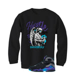 Air Jordan 8 OG Aqua Black T-Shirt (Hustle More)| illcurrency
