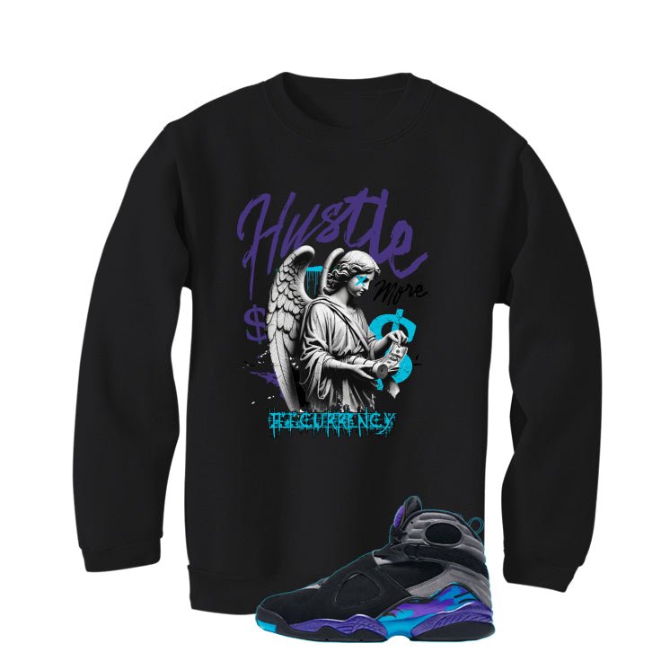 Air Jordan 8 OG Aqua Black T-Shirt (Hustle More)| illcurrency