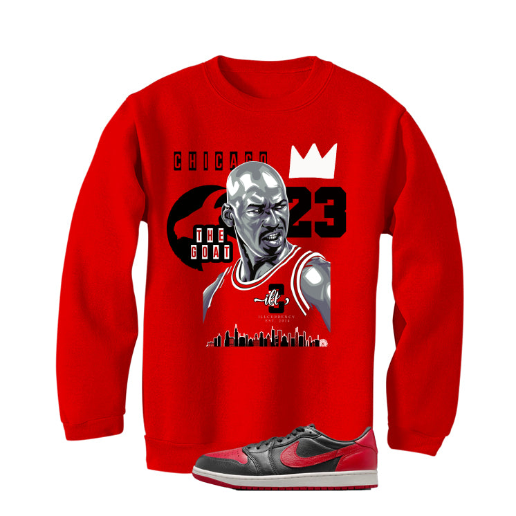 Air Jordan 1 Low OG Banned Matching T-Shirt, Sweatshirts & Hoodies Red T-Shirt (The Goat)| illcurrency