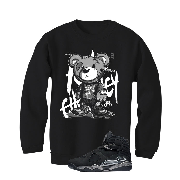 Air Jordan 8 Chrome Matching T-Shirt Black T-Shirt (Stitchez)| illcurrency