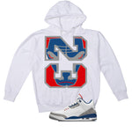 Air Jordan 3 True Blue Matching T-Shirt White T-Shirt (23)| illcurrency