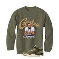 Air Jordan 3 Family Affair Matching T-Shirt, Sweatshirts & Hoodies Military Green T-Shirt (Crenshaw)