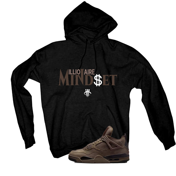 A Ma Maniere x Air Jordan 4 Dark Mocha Matching T-Shirt, Sweatshirts & Hoodies Black T-Shirt (Millionaire Mindset)| illcurrency