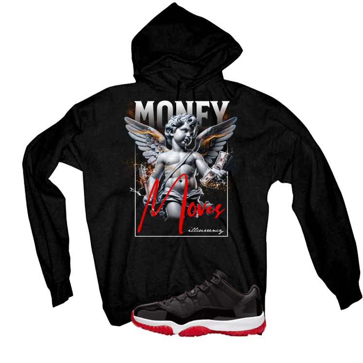Air Jordan 11 Low Bred Black T-Shirt (Money Moves)| illcurrency