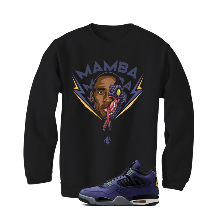 Air Jordan 4 OG Lakers Matching T-Shirt, Sweatshirts & Hoodies Black T-Shirt (Mamba)| illcurrency