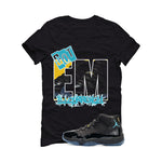Air Jordan 11 Gamma Blue Matching T-Shirt, Sweatshirts & Hoodies Black T-Shirt (GOT EM)| illcurrency