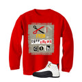 Air Jordan 12 Taxi Matching T-Shirt, Sweatshirts & Hoodies Red T-Shirt (Cut from a different cloth)