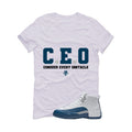 Air Jordan 12 French Blue White T-Shirt (Ceo)| illcurrency